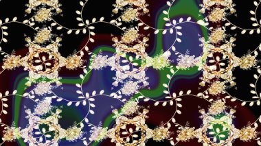 Çiçekli karalama şeklinde Raster çiçek deseni. Nazikçe, güzel çiçek arkaplanı. Siyah renkte çiçekler.