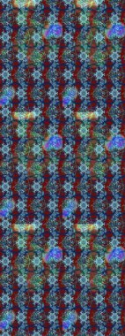 Mavi renkli çiçekler. Kumaş desenli papatya çiçekleri ayrıntıları.