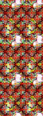 Kırmızı ve nötr renklerde. Raster illüstrasyonu. Anti-stres için Raster soyut şablon sayfası.