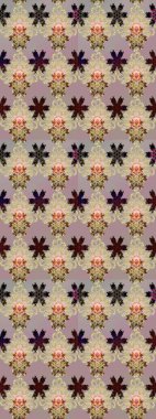 Raster illüstrasyonundaki çiçek desenli çizim. Düz Çiçek Elementleri Tasarımı. Çiçekler bej ve nötr renklerde. Renkli Yaz Teması çizim şablonu.