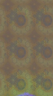 On brown and beige colors. Sketch pattern in vintage style with bouquets of flowers. Raster illustration.