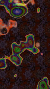 Küçük çiçekte güzel bir desen. Moda baskıları için zarif bir şablon. Motley illüstrasyonu. Küçük renkli çiçekler. Çiçekli bahar çiçekleri.