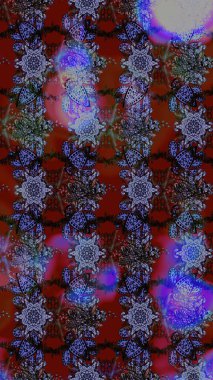 Güzel eskiz şekli. Yazdır. Renkli Yaz Temalı eskiz kalıbı. Güzel kumaş deseni. Raster çiçekli arka plan. Düz Çiçek Elementleri Tasarımı.