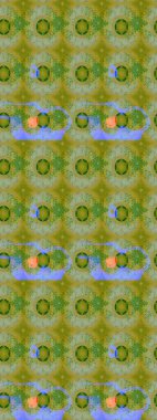 Suluboya stilinde renklerde. Küçük çiçekli yay deseni çiz. Raster illüstrasyonu.