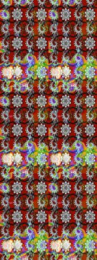 Yazdır. Raster çiçekli arka plan. Düz Çiçek Elementleri Tasarımı. Renkli Yaz Temalı eskiz kalıbı. Güzel kumaş deseni. Güzel çizim şekli..