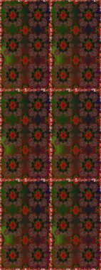 Tekstil, tebrik kartı, boyama kitabı, telefon kılıfı baskısı için kullanılabilir. Kızılderili desenli desenli desenli şal deseni. Etnik Mandala süsü. Raster Henna dövme stili.