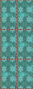 Elle çizilmiş. Raster resim. Sorunsuz çiçek desenli çiçekli, halk tarzında bırakır.