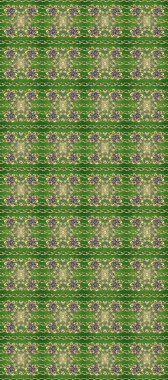 Barok tarzında altın çiçekli süs. Antika altın tekrarlanabilir duvar kağıdı. Damask pürüzsüz yineleme kalıbı. Yeşil, bej ve nötr renklerde altın element.