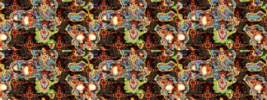 Sevimli küçük çiçek desenle. Raster resim. Çiçek desenli çiçek ve yaprakları ile.