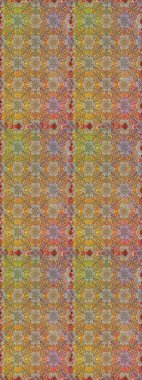 Kahverengi ve bej renkli çiçekler. Çiçeksiz desenli arka plan. Tişört baskısı için çiçek boyama rasteriName.