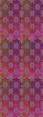 El çizimi, soyut ve süslü elementler. Yaz çiçekleri teması. Suluboya resim taklit Raster çizimi. Mor renkler. Klasik çiçekler..