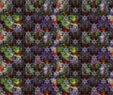 Moda baskıları için zarif bir şablon. Halk tarzı. Modern çiçek arkaplanı. Parlak renkli çiçekleri ve gri yaprakları olan muhteşem bir çiçek deseni..