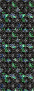 Şirin çiçekler. Raster Moda kumaş deseni. Çizgi çizimi deseni.