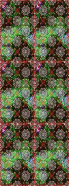 Düz Çiçek Elementleri Tasarımı. Sevimli çiçek raster deseni. Gri ve yeşil renkli çiçekler. Kusursuz Renksiz Bahar Teması Kusursuz Arkaplan.