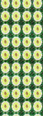 Raster Illustrasyon 'daki Çiçek Deseni' nin son moda çizimi. Düz Çiçek Elementleri Tasarımı. Güzel kumaş deseni. Renkli Yaz Teması çizim şablonu.