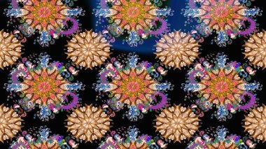 Suluboya, elle çizilmiş. Raster illüstrasyonu. Eskiz arkaplan modeli. Siyah yapraklı yabani çiçekler.