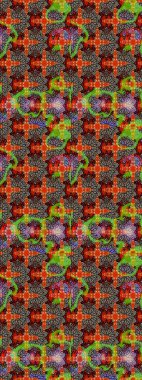 Eskiz arkaplan modeli. Raster hisseleri. Suluboya, elle çizilmiş. Kahverengi üzerine çiçekler.