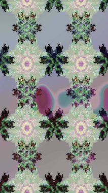 Eski usul. Eskiz geçmişi. Raster. Kumaş, tekstil, duvar kağıdı baskısı için. Tomurcukları çiçek olan sevimli bir çiçek deseni. Raster illüstrasyonu.