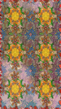 Paisley el çizimi elementler. Ev dekoru. Fantezi çiçekli kusursuz desen, doğal duvar kağıdı, çiçek desenli kıvrım çizimi..