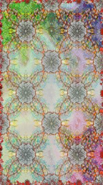 Kusursuz çiçek deseni duvar kâğıdı olarak kullanılabilir. Tarafsız ve gri renklerde çiçekler. Raster illüstrasyonu.