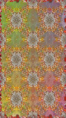 Küçük çiçekte güzel bir desen. Çiçekli bahar çiçekleri. Kusursuz. Küçük renkli çiçekler. Moda baskıları için zarif bir şablon. Motley illüstrasyonu.