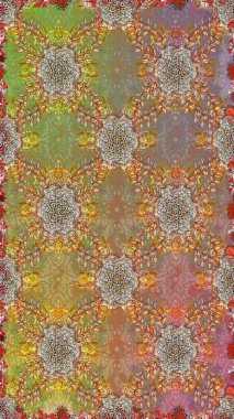 Küçük çiçekte güzel bir desen. Çiçekli bahar çiçekleri. Kusursuz. Küçük renkli çiçekler. Moda baskıları için zarif bir şablon. Motley illüstrasyonu.