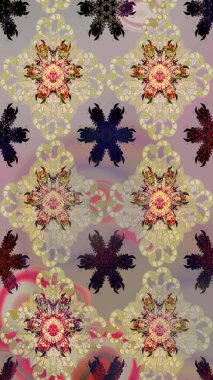 Çiçekli eskiz arkaplanı. Düz Çiçek Elementleri Tasarımı. Renkli Bahar Teması eskiz kalıbı. Çocuk stili.