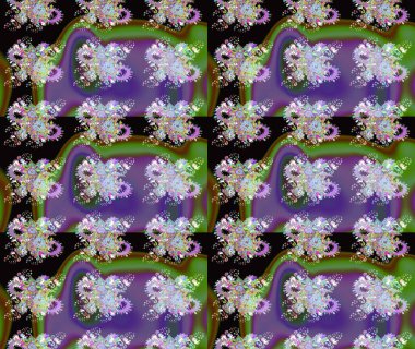 Raster stili kumaş deseni. Çiçekler suluboya çizim deseni.