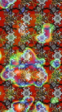 Renkli Bahar Teması eskiz kalıbı. Düz Çiçek Elementleri Tasarımı. Parlak arkaplan eskiz desenli çiçekli fantezi tasarımı.