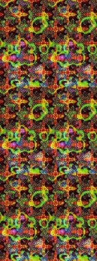 Raster Hip kumaş deseni. Eskiz Vintage Çiçek Deseni.