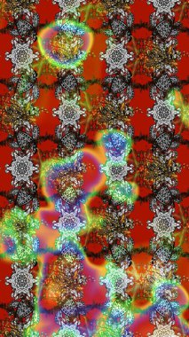 Modern gösterişli arka plan duvar kağıdı illüstrasyonları, klasik çizgiler, desenli desenli çiçekler, çiçekli süsler. Çiçekli el çizimi çizimi deseni.