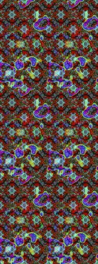 El çizimi. Çiçekli, yapraklı, çiçek desenli eskiz. Raster illüstrasyonu.