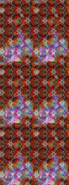 Sevimli çiçek raster deseni. Düz Çiçek Elementleri Tasarımı. Kahverengi ve kırmızı renkte çiçekler. Renk Bahar Teması eskiz şablonu.