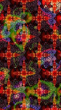 Sevimli küçük çiçek desenle. Raster resim. Çiçek desenli çiçek ve yaprakları ile.