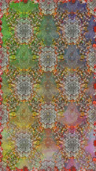 Hediye ambalaj kağıdı, tebrik kartları, posterler ve pankart tasarımı. Raster düz çiçekleri pürüzsüz desen. Kahverengi ve gri renkte çiçekler.