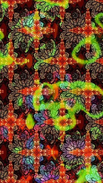 Düz Çiçek Elementleri Tasarımı. Siyah ve kahverengi renkte çiçekler. Renkli Yaz Temalı eskiz kalıbı. Sevimli çiçek raster deseni.