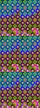 Mavi renkli çiçekler. Raster illüstrasyonunda çiçek deseni çizimi.