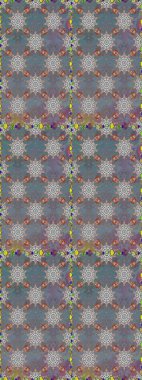 Gri ve nötr renklerde. Raster illüstrasyonu. Çiçekli güzel suluboya desen.