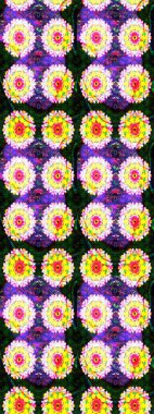 Güzel kumaş deseni. Bahar çiçekleriyle güzel bir çiçek deseni çizmişsin. Raster illüstrasyonu.