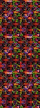 Küçük renkli çiçekler. Motley illüstrasyonu. Moda baskıları için zarif bir şablon. Küçük çiçekte güzel bir desen. Robot resim. Çiçekli yaz çiçekleri.