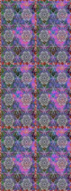 Tarafsız ve mor renkli çiçekler. Çiçeksiz desenli arka plan, yaz çiçekleri. Düz Çiçek Elementleri Tasarımı. Renkli Bahar Teması Kusursuz Arkaplan.