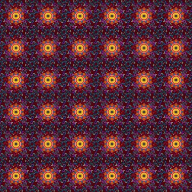 Çiçekli karalama şeklinde Raster çiçek deseni. Nazik, narin çiçek arkaplanı. Siyah, mavi ve kırmızı renkte çiçekler.