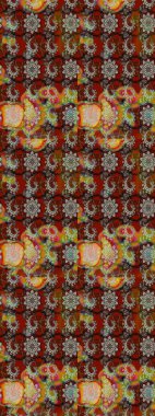 Küçük çaplı çiçeklerdeki basit şirin desenler. Tekstil veya kitap kapakları, imalat, duvar kağıtları, baskı, hediye paketi ve yapıştırma kitabı için çiçek eskizi geçmişi. Raster illüstrasyonu.