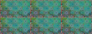 Mavi ve yeşil renklerde. Mavi ve yeşil renkli mavi ve yeşil papatya deseni. Raster illüstrasyonu.