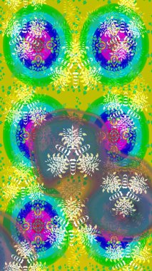 Raster illüstrasyonu. Robot resim. Küçük çiçekte sevimli çiçek deseni var..