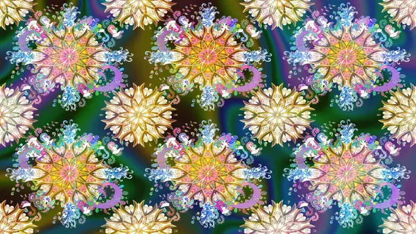 Çiçekli el, pürüzsüz desen çizmiş. Modern gelişim mavi ve nötr raster arkaplan duvar kağıdı resimleme klasik çizgili iz sürme desenli çiçekler, çiçekli süsler.