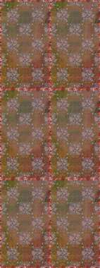 Modern, kahverengi ve bej renkli duvar kâğıdı resimli klasik çizgili, desenli desenli çiçekler, çiçekli süsler. Çiçekli el, pürüzsüz desen..