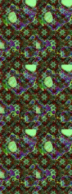 Düz Çiçek Elementleri Tasarımı. Süslü kumaş deseni. Renkli Bahar Teması eskiz kalıbı. Raster illüstrasyonunda çiçek deseni çizimi.