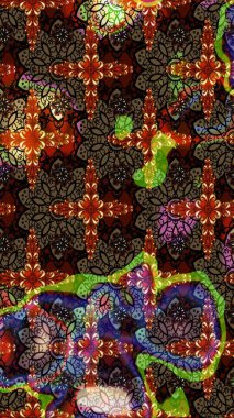 Flower eskiz arka planı. Raster illüstrasyonu. Şatafatlı bahar bahçesi dokusu. Çiçek deseni.