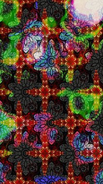 Klasik çiçek desenli. Yumuşak fayans. Yumuşak pamuk tasarımı. Paketleme, tekstil, duvar kâğıdı için çiçek eskizi. Raster taze dokusu.